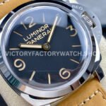 HW Factory Panerai Luminor 1950 PAM00372 47mm Steel Leather Strap Arabic Numerals Black Dial