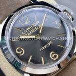 HW Factory Panerai Luminor 1950 PAM605 47mm Steel Leather Strap Arabic Numerals Grey Dial