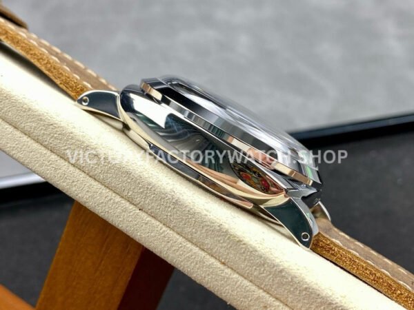 HW Factory Panerai Luminor 1950 PAM663 47mm Steel Leather Strap Arabic Numerals Brown Dial