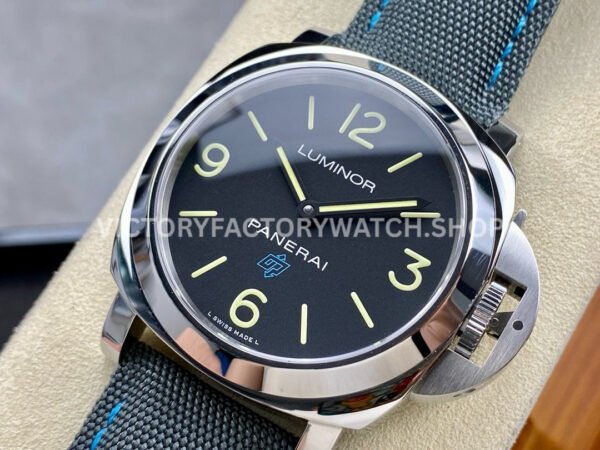 HW Factory Panerai Luminor Base Logo PAM00774 44mm Steel Textile Strap Black Dial (6) HW Factory Panerai Luminor Base Logo PAM00774 44mm Steel Textile Strap Black Dial