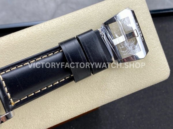 HW Factory Panerai Luminor Base Logo PAM01084 44mm Steel Leather Strap Arabic Numerals Black Dial
