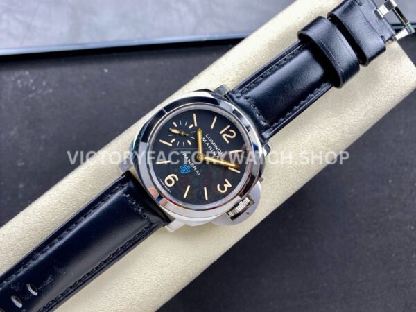 HW Factory Panerai Luminor Base Logo Pam00634 44mm Steel Leather Strap Arabic Numerals Black Dial