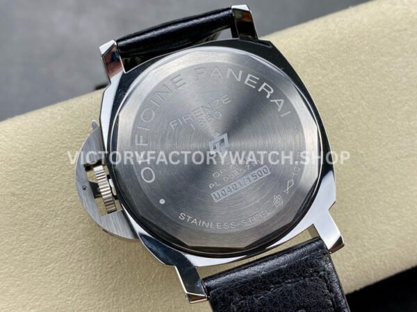 HW Factory Panerai Luminor Base Logo Pam00634 44mm Steel Leather Strap Arabic Numerals Black Dial