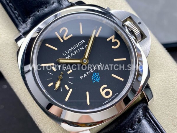 HW Factory Panerai Luminor Base Logo Pam00634 44mm Steel Leather Strap Arabic Numerals Black Dial