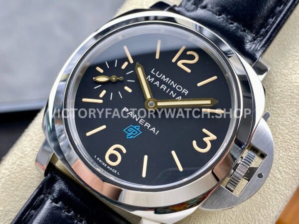 HW Factory Panerai Luminor Base Logo Pam00634 44mm Steel Leather Strap Arabic Numerals Black Dial