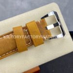 HW Factory Panerai Luminor Base PAM 00390 44mm Steel Leather Strap Arabic Numerals Brown Dial (2) HW Factory Panerai Luminor Base PAM00390 44mm Steel Leather Strap Arabic Numerals Brown Dial