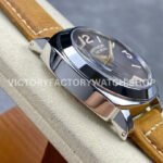 HW Factory Panerai Luminor Base PAM 00390 44mm Steel Leather Strap Arabic Numerals Brown Dial (3) HW Factory Panerai Luminor Base PAM00390 44mm Steel Leather Strap Arabic Numerals Brown Dial