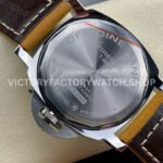 HW Factory Panerai Luminor Base PAM 00390 44mm Steel Leather Strap Arabic Numerals Brown Dial (7) HW Factory Panerai Luminor Base PAM00390 44mm Steel Leather Strap Arabic Numerals Brown Dial