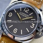 HW Factory Panerai Luminor Base PAM 00390 44mm Steel Leather Strap Arabic Numerals Brown Dial (8) HW Factory Panerai Luminor Base PAM00390 44mm Steel Leather Strap Arabic Numerals Brown Dial