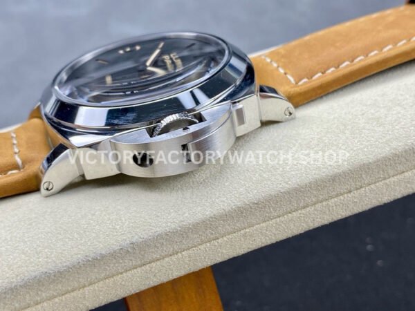 HW Factory Panerai Luminor Base PAM00914 44mm Steel Leather Strap Arabic Numerals Black Dial
