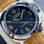 HW Factory Panerai Luminor Base PAM00914 44mm Steel Leather Strap Arabic Numerals Black Dial