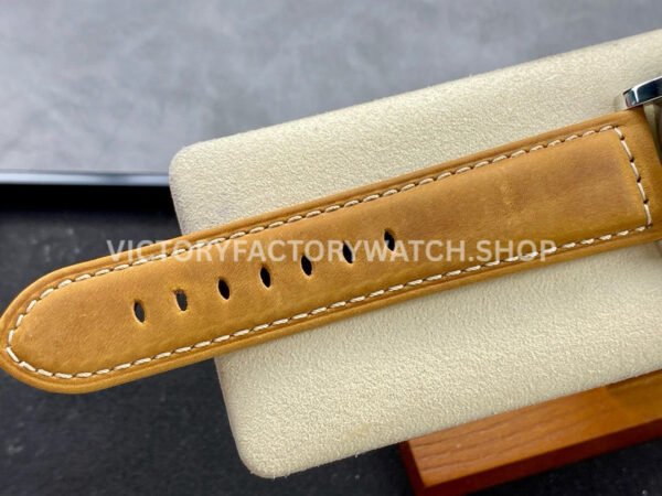 HW Factory Panerai Luminor Base PAM00914 44mm Steel Leather Strap Arabic Numerals Black Dial