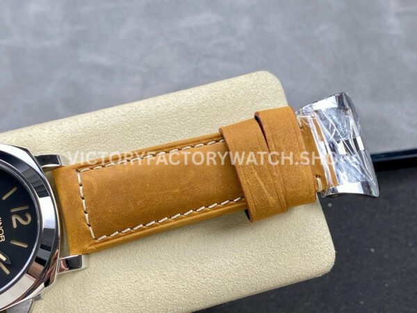 HW Factory Panerai Luminor Base PAM00914 44mm Steel Leather Strap Arabic Numerals Black Dial