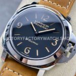 HW Factory Panerai Luminor Base PAM00914 44mm Steel Leather Strap Arabic Numerals Black Dial