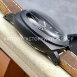 HW Factory Panerai Luminor California PAM00629 47mm Titanium Leather Strap Arabic Numerals Black Dial