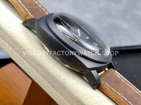 HW Factory Panerai Luminor California PAM00629 47mm Titanium Leather Strap Arabic Numerals Black Dial