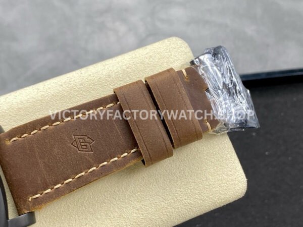 HW Factory Panerai Luminor California PAM00629 47mm Titanium Leather Strap Arabic Numerals Black Dial