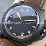 HW Factory Panerai Luminor California PAM00629 47mm Titanium Leather Strap Arabic Numerals Black Dial