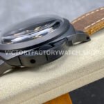 HW Factory Panerai Luminor California PAM00629 47mm Titanium Leather Strap Arabic Numerals Black Dial