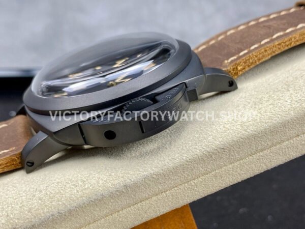 HW Factory Panerai Luminor California PAM00629 47mm Titanium Leather Strap Arabic Numerals Black Dial