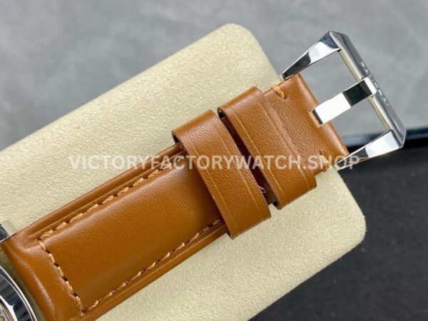 HW Factory Panerai Luminor Marina Logo Pam00778 44mm Steel Leather Strap Arabic Numerals White Dial