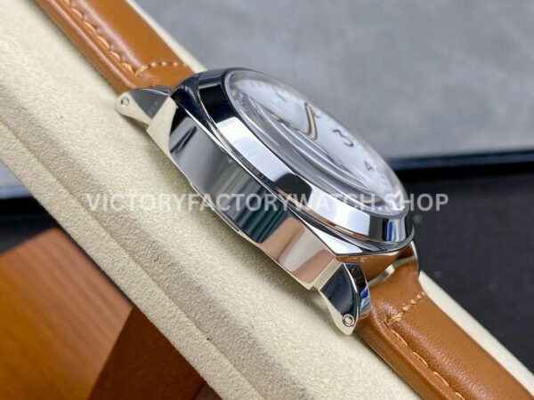 HW Factory Panerai Luminor Marina Logo Pam00778 44mm Steel Leather Strap Arabic Numerals White Dial