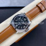 HW Factory Panerai Luminor Marina PAM00005 44mm Steel Leather Strap Arabic Numerals Black Dial