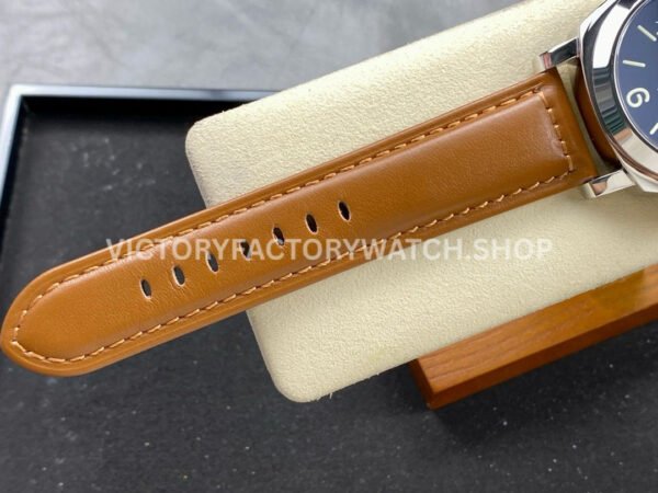 HW Factory Panerai Luminor Marina PAM00005 44mm Steel Leather Strap Arabic Numerals Black Dial