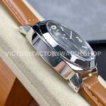 HW Factory Panerai Luminor Marina PAM00005 44mm Steel Leather Strap Arabic Numerals Black Dial