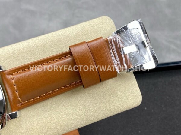 HW Factory Panerai Luminor Marina PAM00111 44mm Steel Leather Strap Arabic Numerals Black Dial