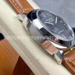 HW Factory Panerai Luminor Marina PAM00111 44mm Steel Leather Strap Arabic Numerals Black Dial