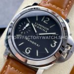 HW Factory Panerai Luminor Marina PAM00111 44mm Steel Leather Strap Arabic Numerals Black Dial