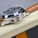 HW Factory Panerai Luminor Marina PAM00111 44mm Steel Leather Strap Arabic Numerals Black Dial