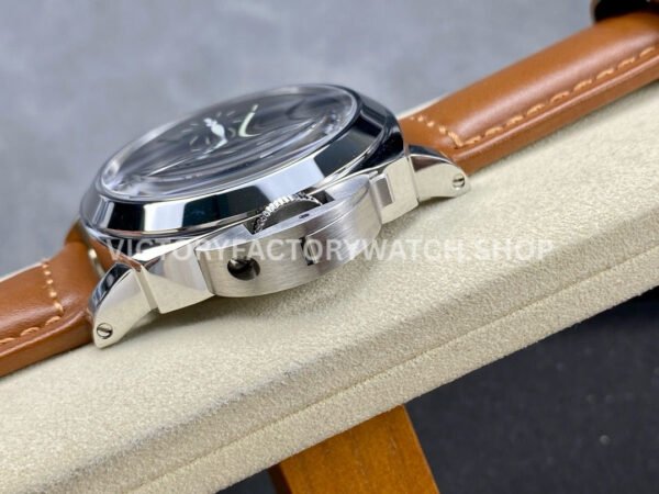 HW Factory Panerai Luminor Marina PAM00111 44mm Steel Leather Strap Arabic Numerals Black Dial