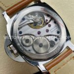 HW Factory Panerai Luminor Marina PAM00111 44mm Steel Leather Strap Arabic Numerals Black Dial