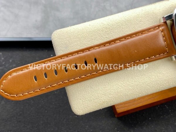 HW Factory Panerai Luminor Marina PAM00111 44mm Steel Leather Strap Arabic Numerals Black Dial