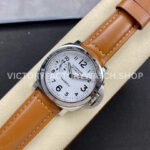 HW Factory Panerai Luminor Marina PAM00113 44mm Steel Leather Strap Arabic Numerals White Dial