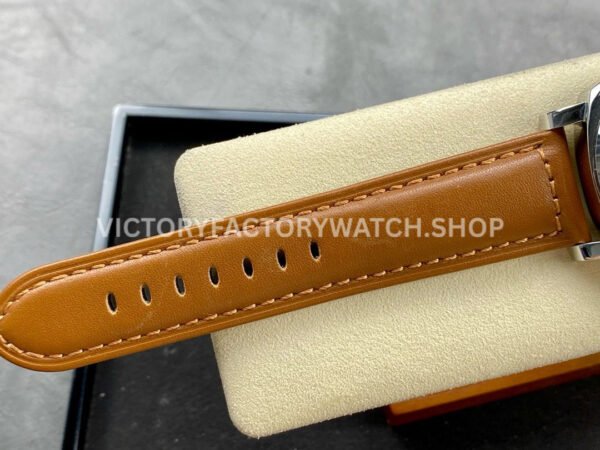 HW Factory Panerai Luminor Marina PAM00113 44mm Steel Leather Strap Arabic Numerals White Dial