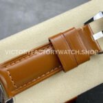 HW Factory Panerai Luminor Marina PAM00113 44mm Steel Leather Strap Arabic Numerals White Dial