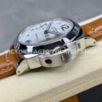 HW Factory Panerai Luminor Marina PAM00113 44mm Steel Leather Strap Arabic Numerals White Dial