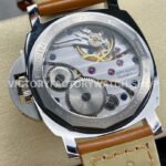 HW Factory Panerai Luminor Marina PAM00113 44mm Steel Leather Strap Arabic Numerals White Dial