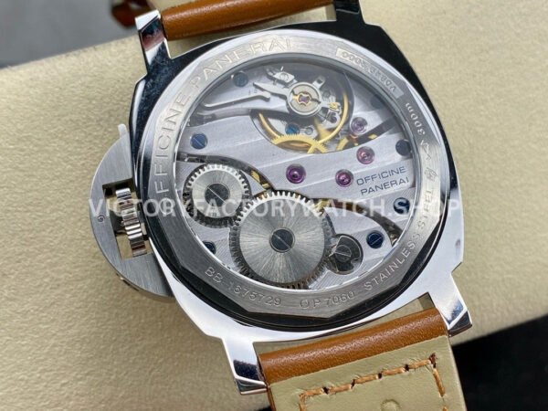 HW Factory Panerai Luminor Marina PAM00113 44mm Steel Leather Strap Arabic Numerals White Dial