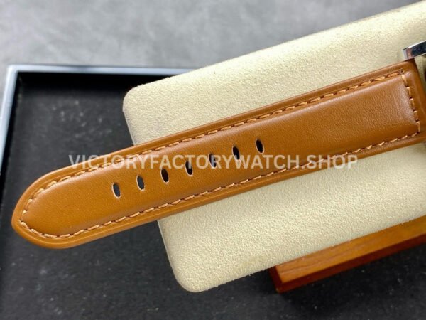 HW Factory Panerai Luminor Marina PAM 00632 44mm Steel Leather Strap Arabic Numerals Brown Dial (3) HW Factory Panerai Luminor Marina PAM00632 44mm Steel Leather Strap Arabic Numerals Brown Dial