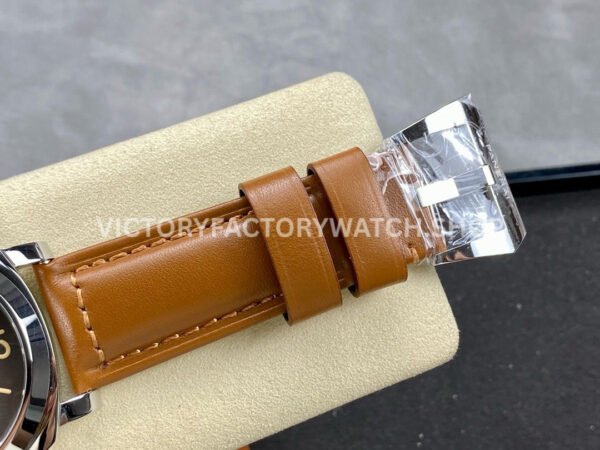 HW Factory Panerai Luminor Marina PAM 00632 44mm Steel Leather Strap Arabic Numerals Brown Dial (6) HW Factory Panerai Luminor Marina PAM00632 44mm Steel Leather Strap Arabic Numerals Brown Dial