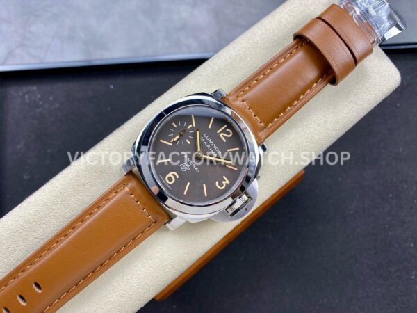 HW Factory Panerai Luminor Marina PAM 00632 44mm Steel Leather Strap Arabic Numerals Brown Dial (7) HW Factory Panerai Luminor Marina PAM00632 44mm Steel Leather Strap Arabic Numerals Brown Dial