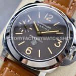 HW Factory Panerai Luminor Marina PAM 00632 44mm Steel Leather Strap Arabic Numerals Brown Dial (8) HW Factory Panerai Luminor Marina PAM00632 44mm Steel Leather Strap Arabic Numerals Brown Dial