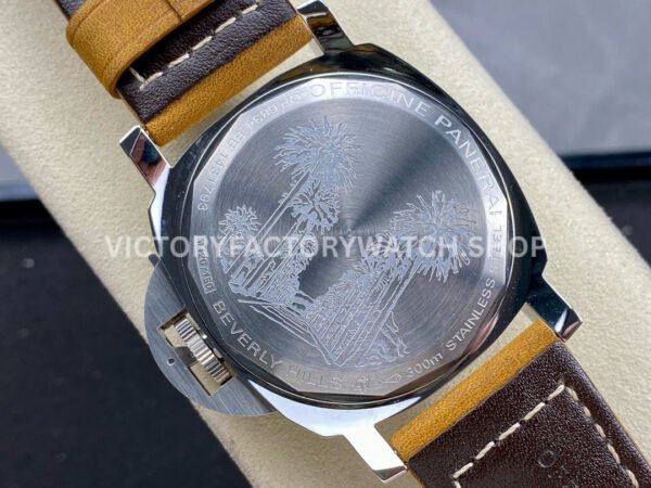 HW Factory Panerai Luminor Marina PAM00416 44mm Steel Leather Strap Black Dial
