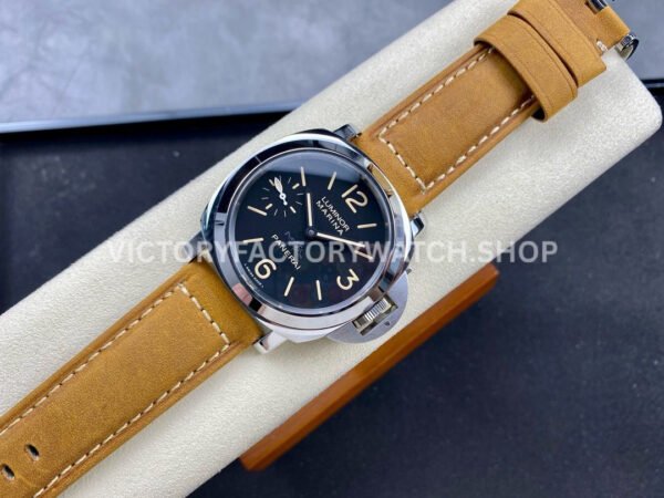 HW Factory Panerai Luminor Marina PAM00416 44mm Steel Leather Strap Black Dial