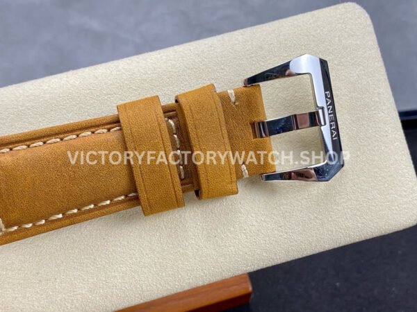 HW Factory Panerai Luminor Marina PAM00416 44mm Steel Leather Strap Black Dial