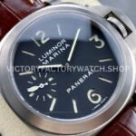 HW Factory Panerai Luminor Marina PAM01390 44mm Steel Leather Strap Arabic Numerals Black Dial